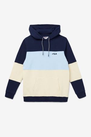 FILA Bryan Hoodies Navy / Light / Blue,Mens Clothing | CA.LQXJRT894